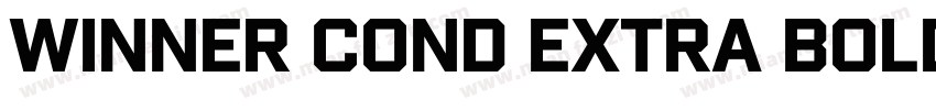 Winner Cond Extra Bold字体转换